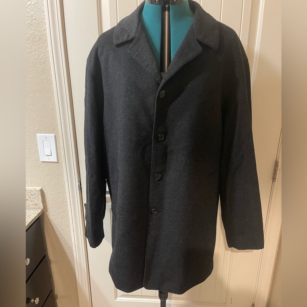 Prontomoda Men's Black Luxury Wool/Cashmere